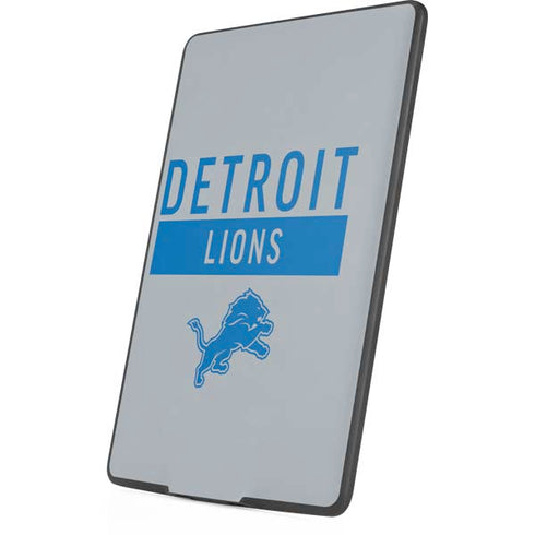 NFL Detroit Lions Grey Performance Series Amazon Kindle Skin